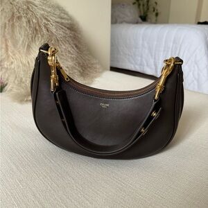 Celine Dark Brown Medium Ava Strap Bag